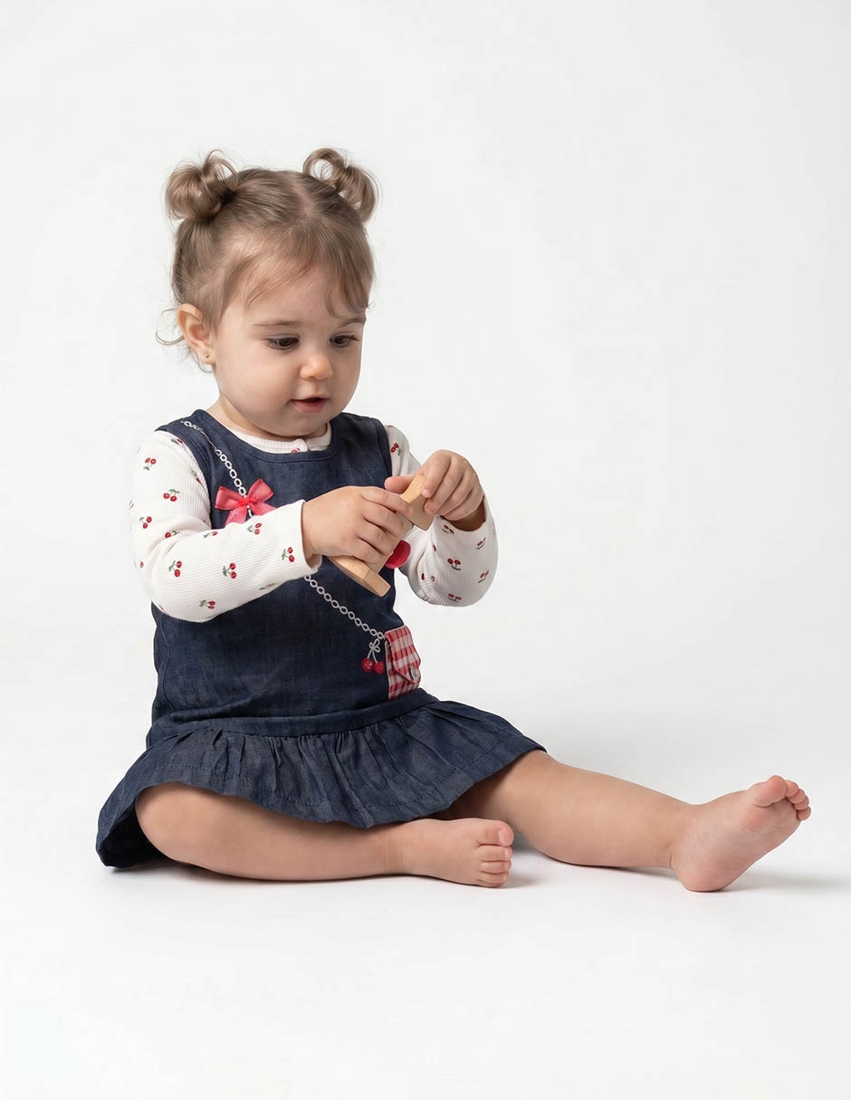 Conjunto de algodón para bebé niña