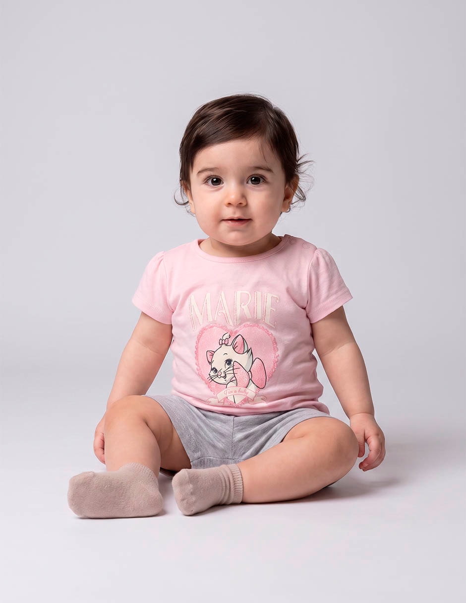 Set playera Marie manga corta para niña Set playera Marie manga corta para niña