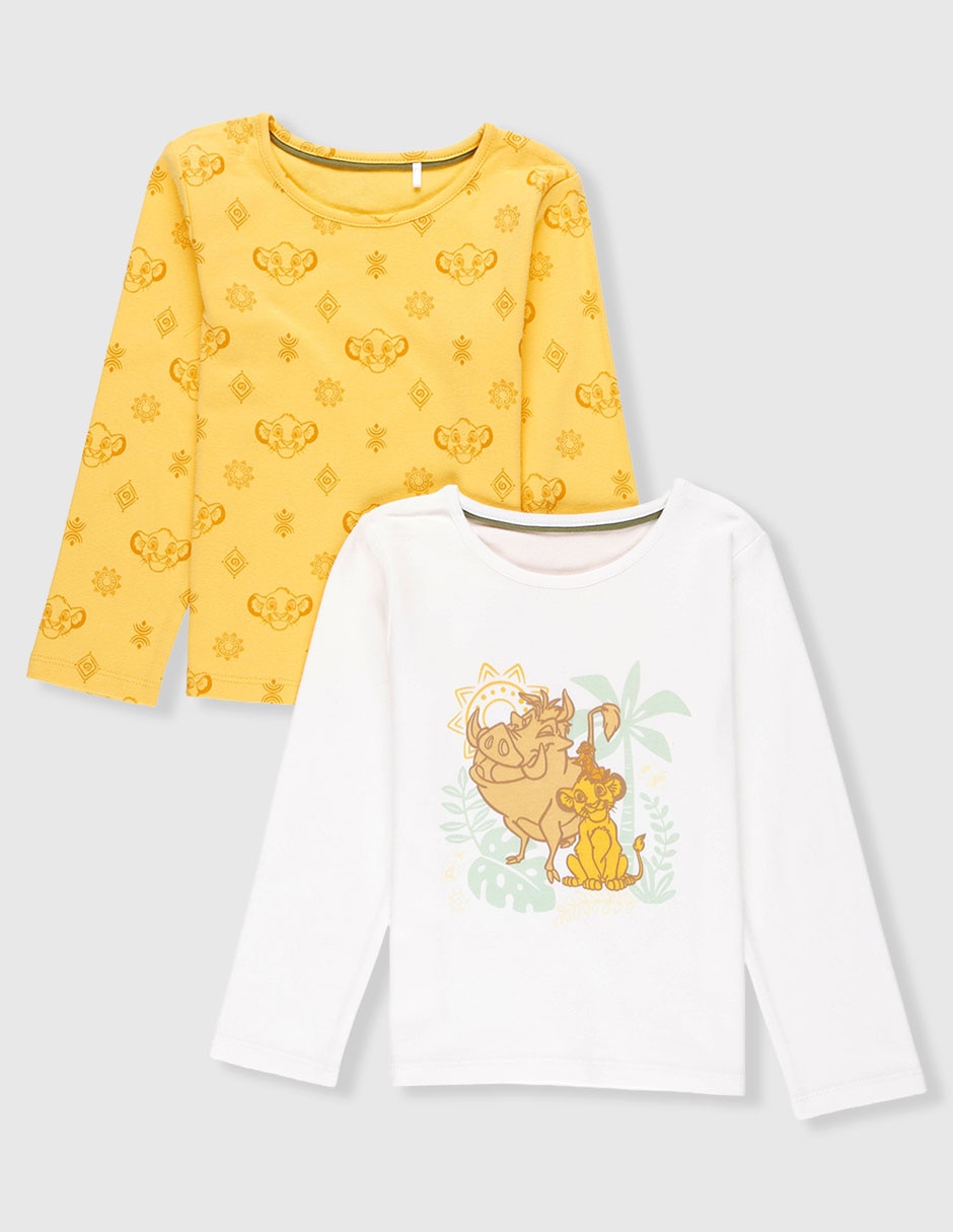 Set playera El rey león manga larga para bebé Set playera El rey león manga larga para bebé