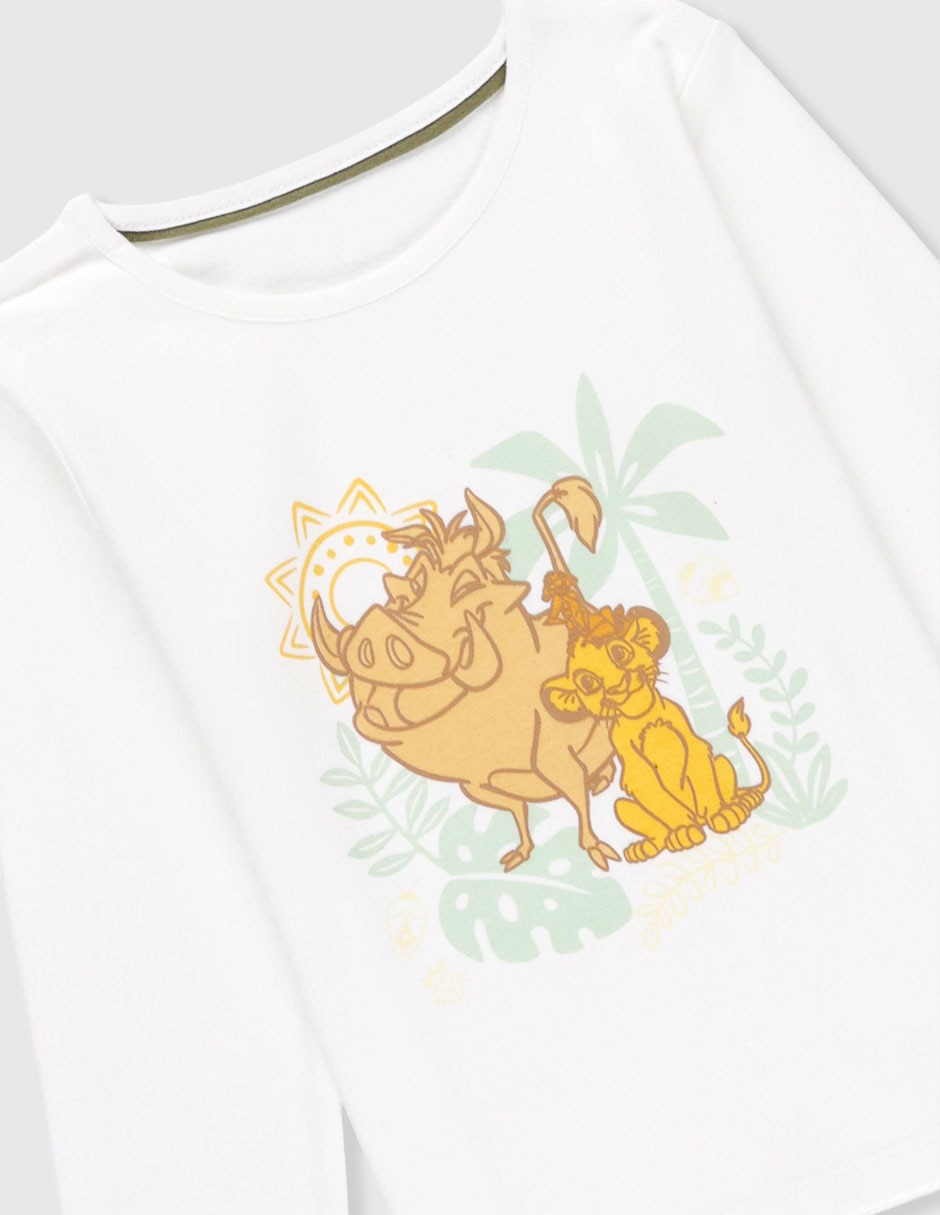 Set playera El rey león manga larga para bebé 3