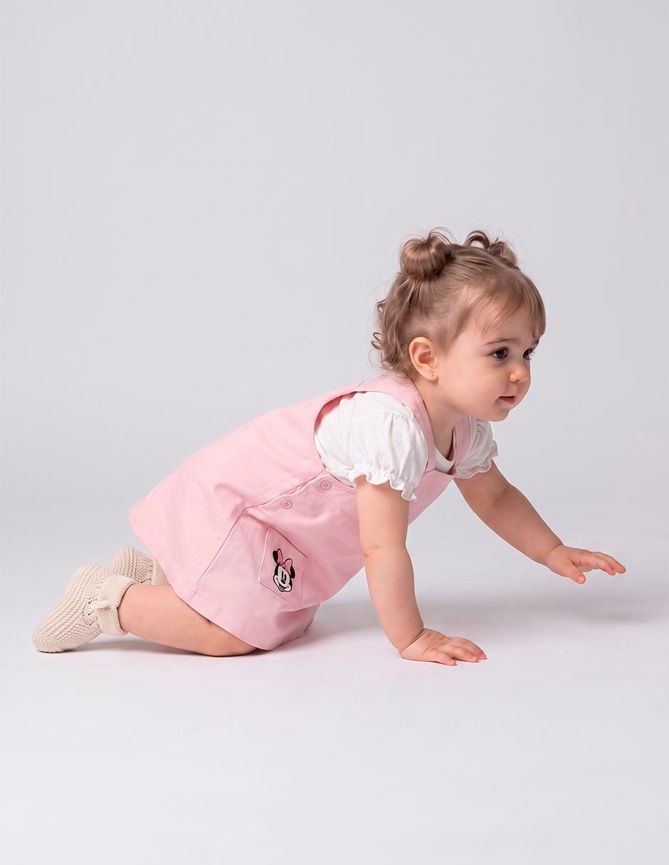 Conjunto piquenique minnie mouse de algodón para niña 2 piezas Conjunto piquenique minnie mouse de algodón para niña 2 piezas