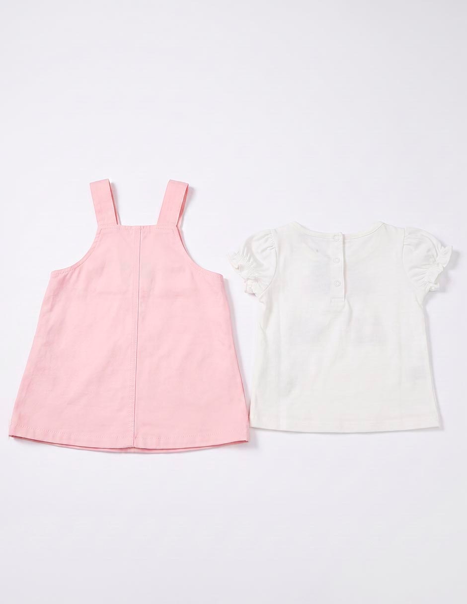 Conjunto piquenique minnie mouse de algodón para niña 2 piezas 3