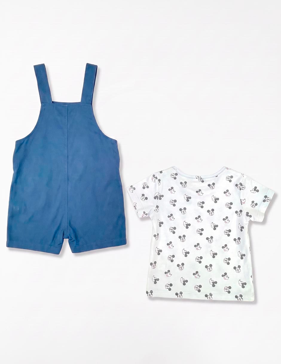 Conjunto overol casual de algodón para niño 2 piezas 3