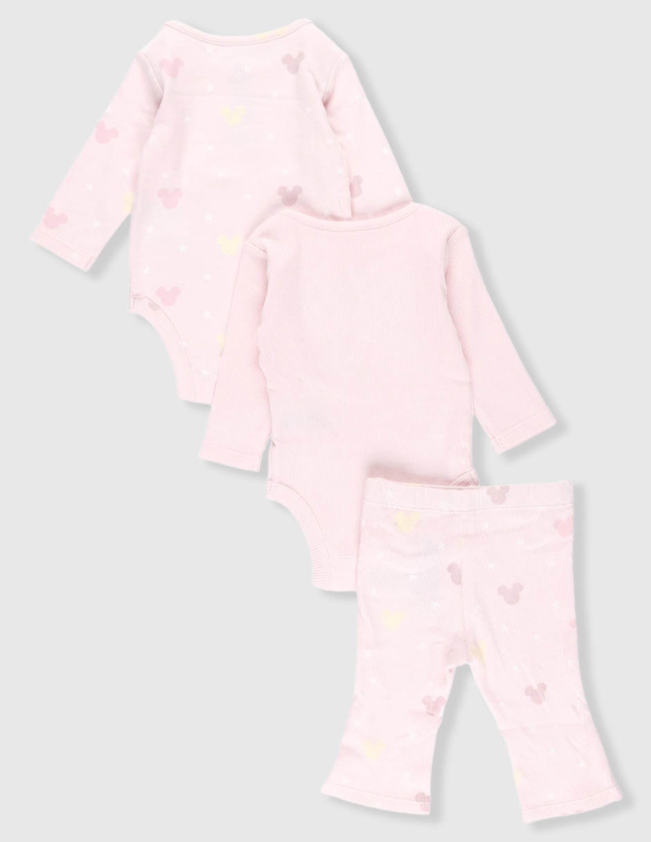 Conjunto casual de algodón para bebé 3 piezas 3