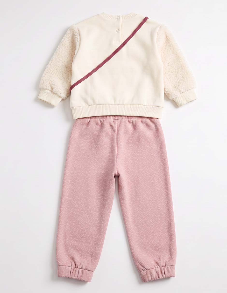 Conjunto piquenique de algodón para niña 2 piezas 3