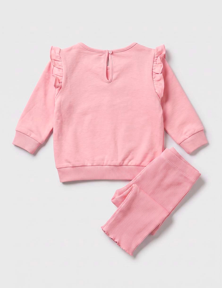 Conjunto piqueniques babies de algodón para bebé niña 2 piezas 5