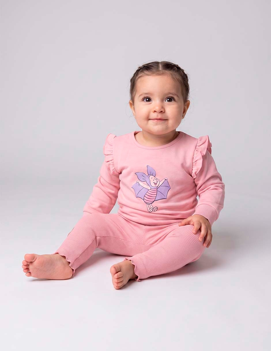 Conjunto piqueniques babies de algodón para bebé niña 2 piezas 2
