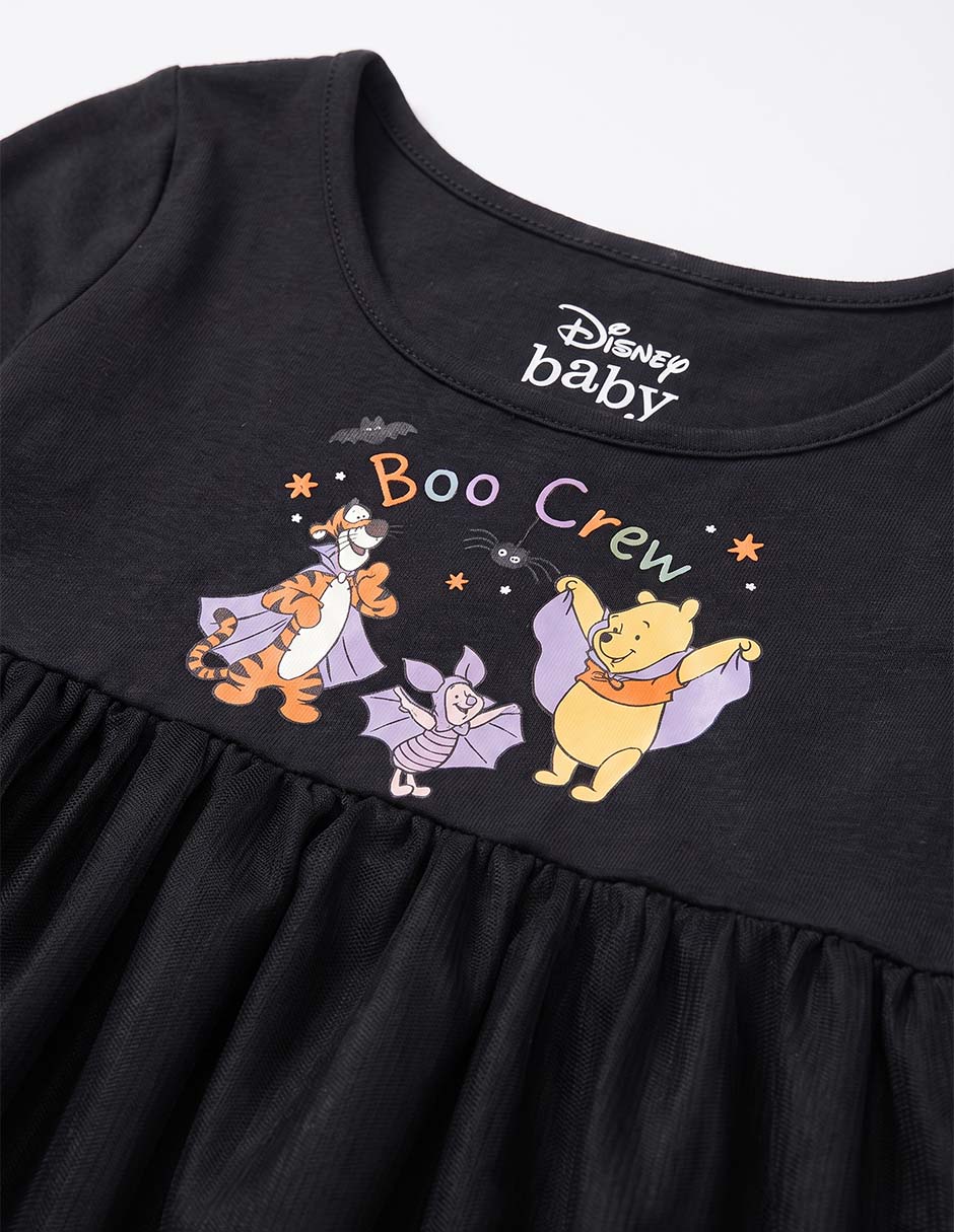 Vestido piquenique manga larga para niña 4