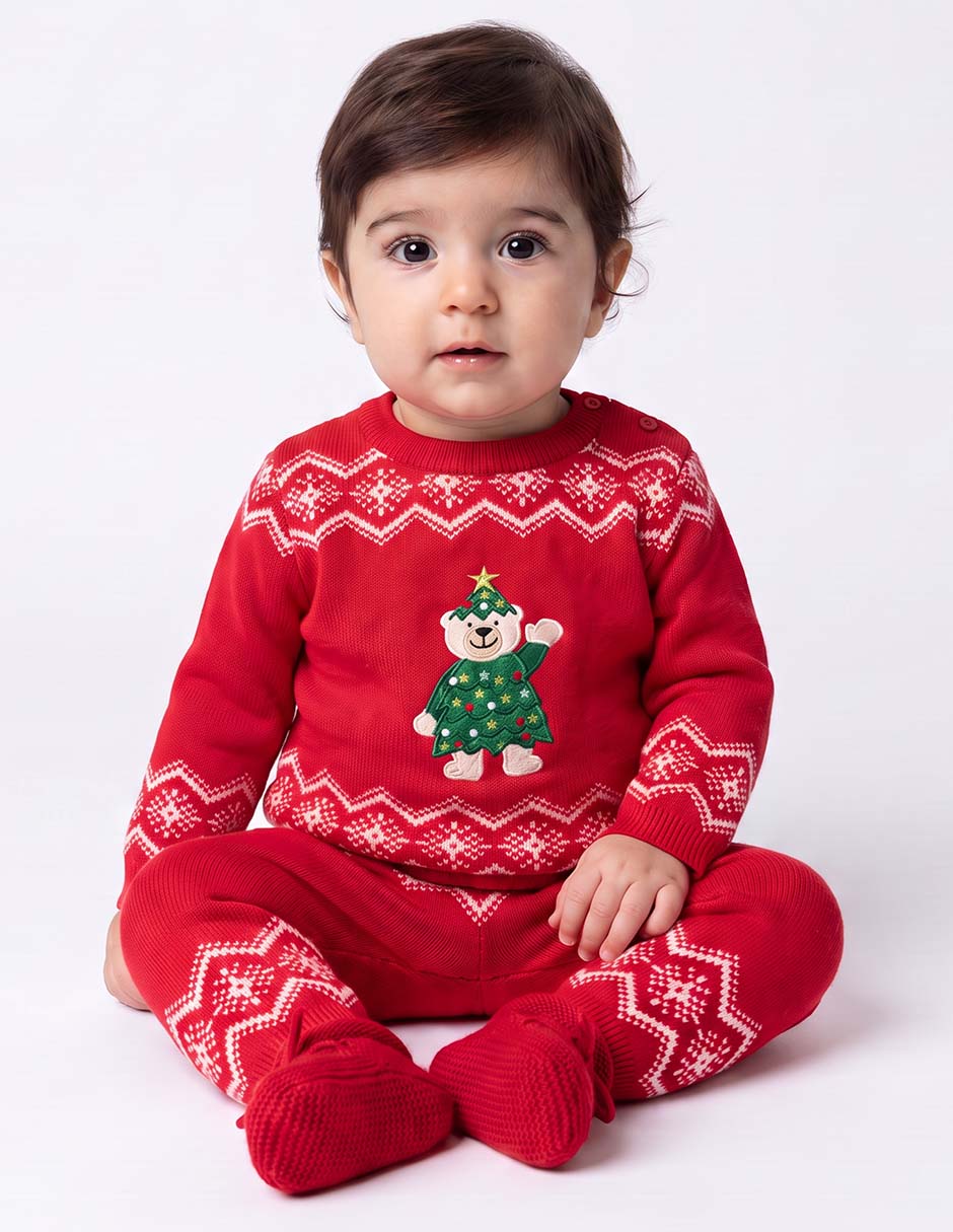 Conjunto navideño para niño 2 piezas Conjunto navideño para niño 2 piezas
