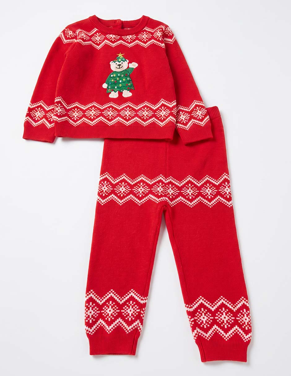 Conjunto navideño para niño 2 piezas 4