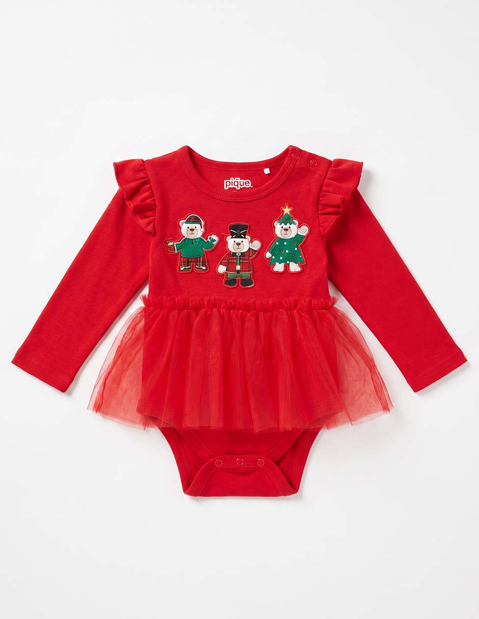 Vestido manga larga para bebé niña 2