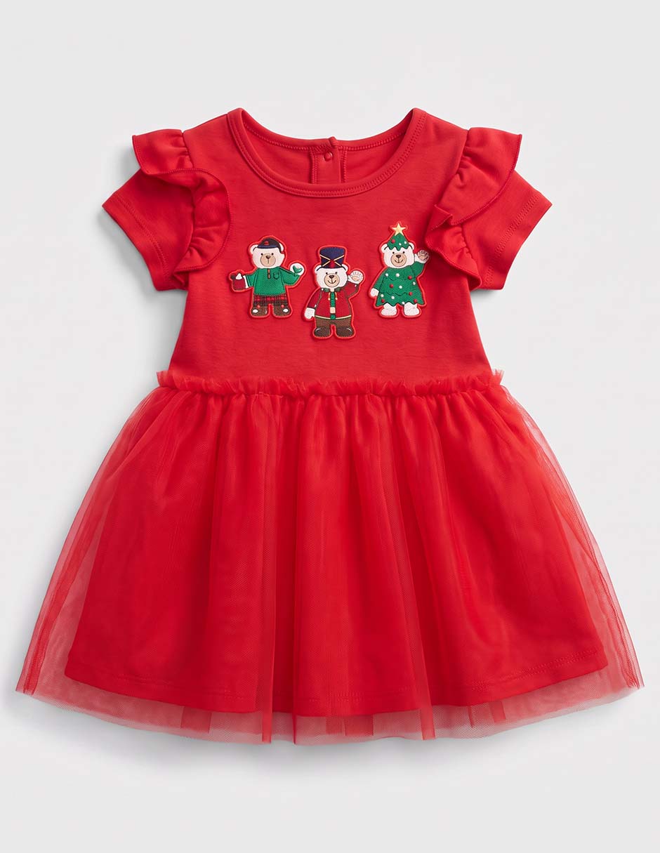 Vestido manga corta para bebé niña 2