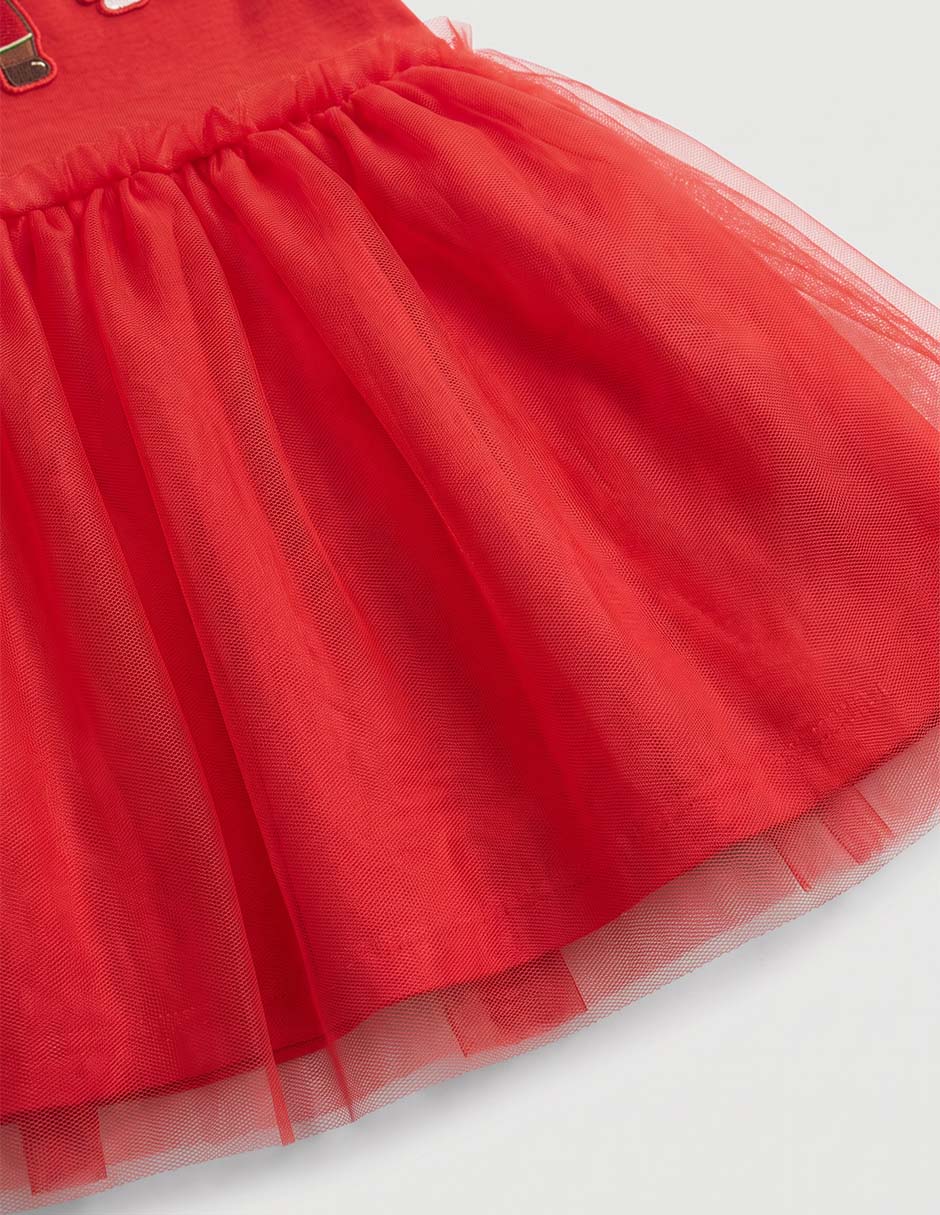 Vestido manga corta para bebé niña 4