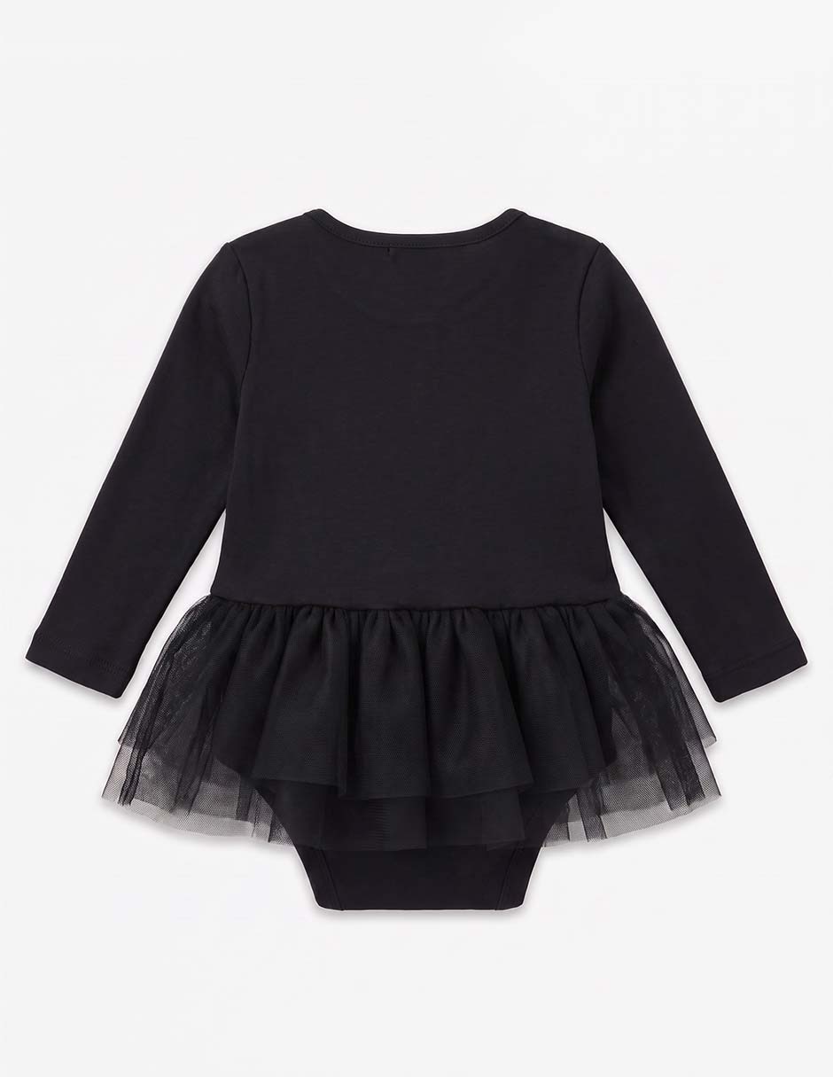 Vestido piquenique manga larga para niña 3