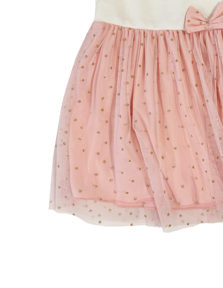 Vestido manga volantes para bebé niña 2