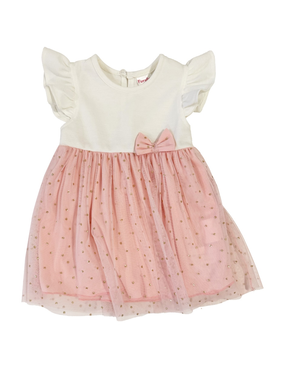 Vestido manga volantes para bebé niña Vestido manga volantes para bebé niña