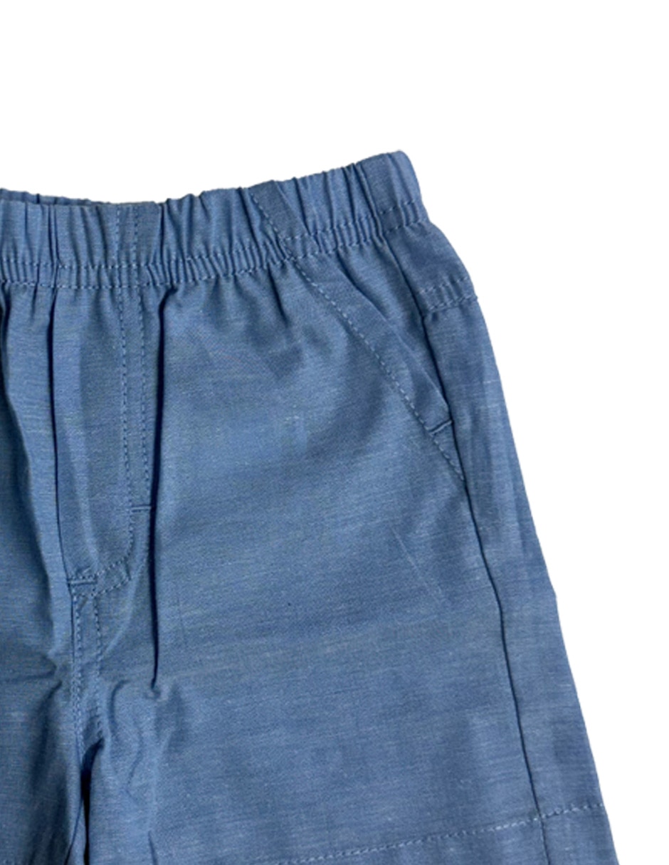 Conjunto short casual giocare de algodón para niño