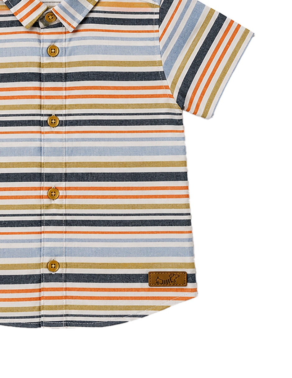 Conjunto short casual giocare de algodón para niño
