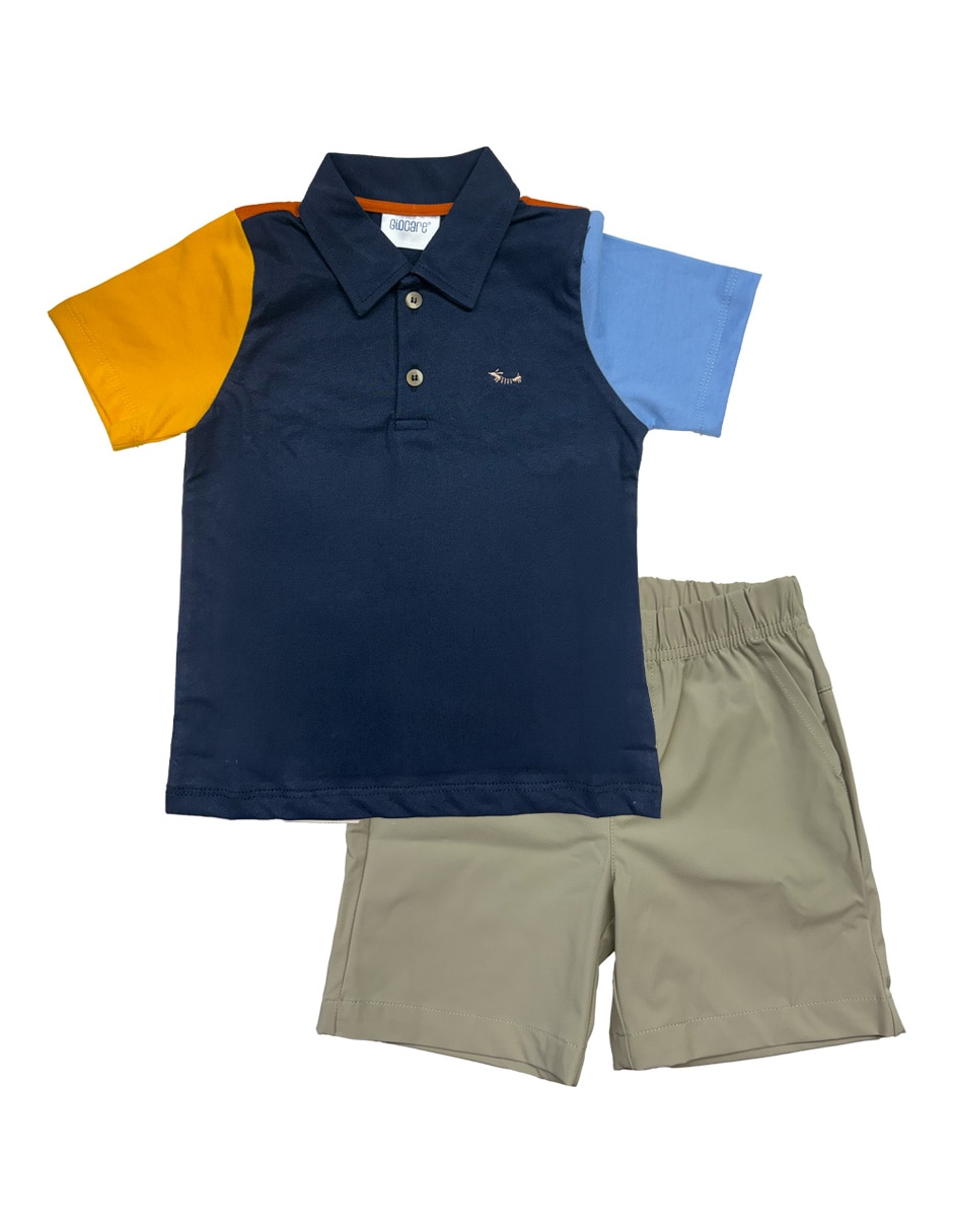 Conjunto short casual para niño