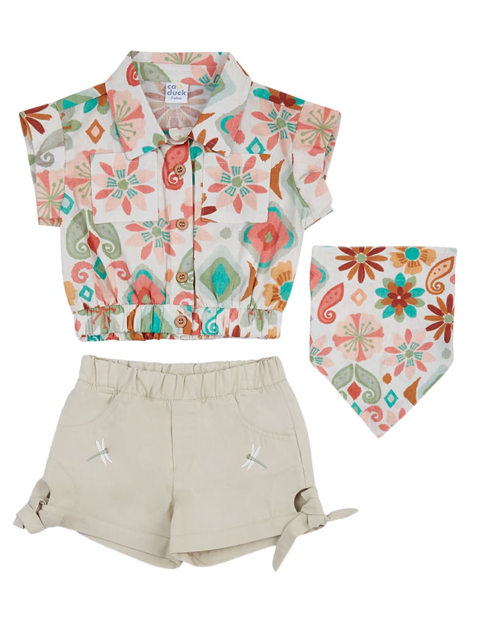 Conjunto de algodón para bebé niña