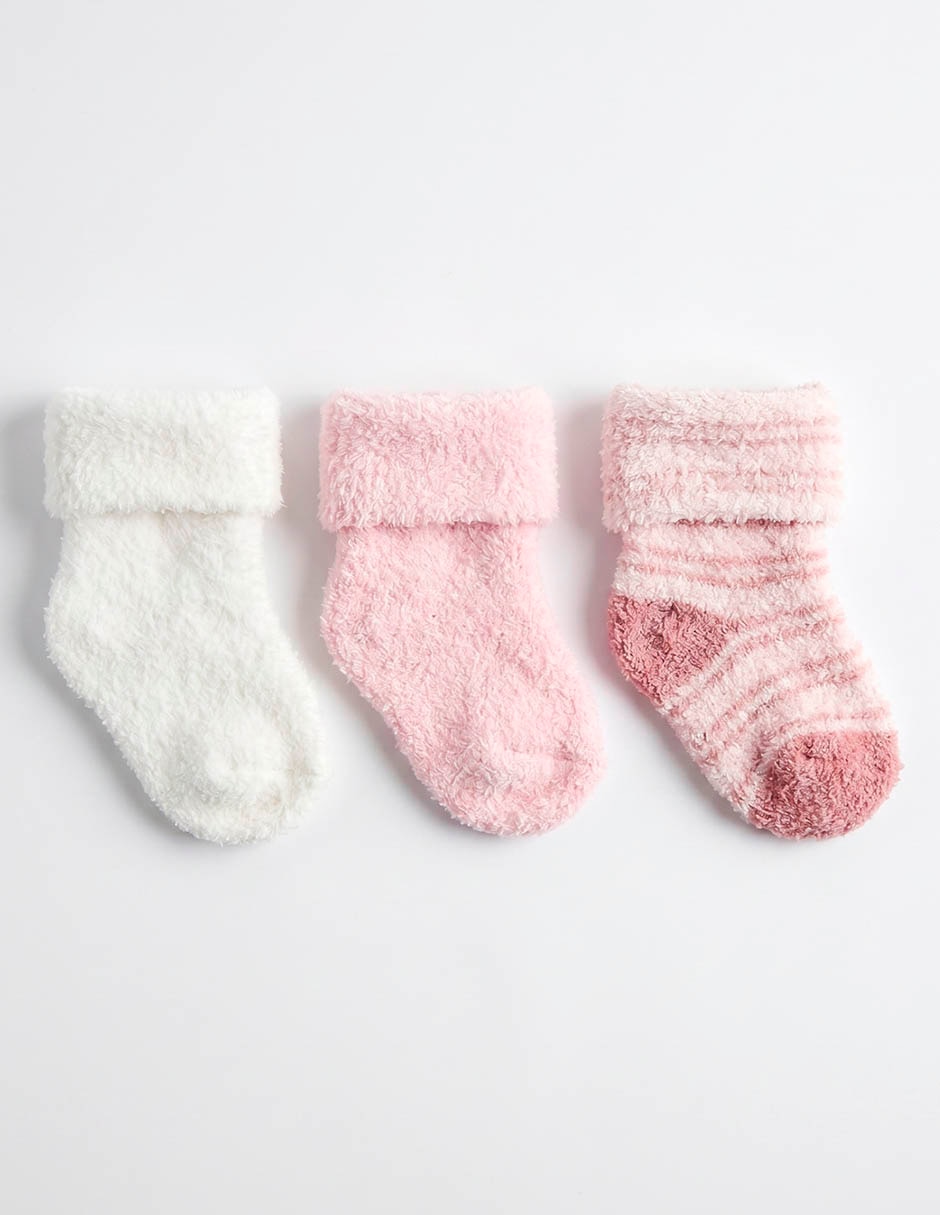 Set de calcetín Punto Blanco para bebé niña 3 pares 2