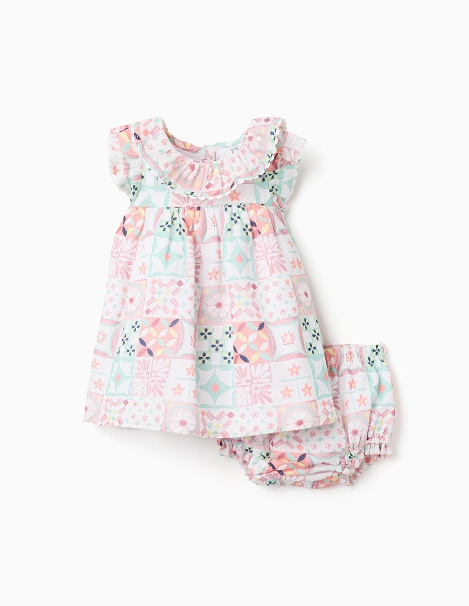 Vestido con calzón sin manga para bebé niña