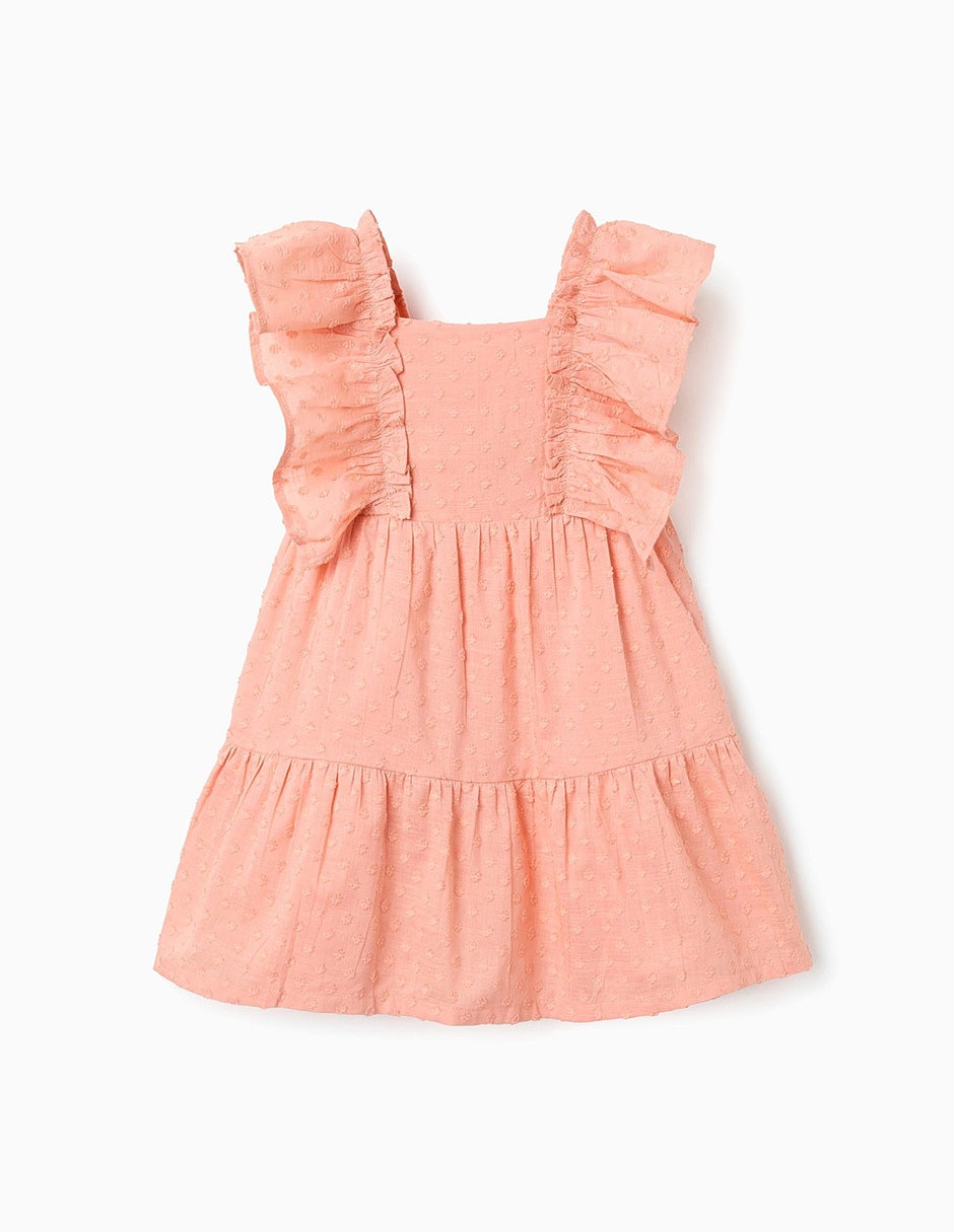 Vestido Lanzarote manga mariposa para bebé niña Vestido Lanzarote manga mariposa para bebé niña