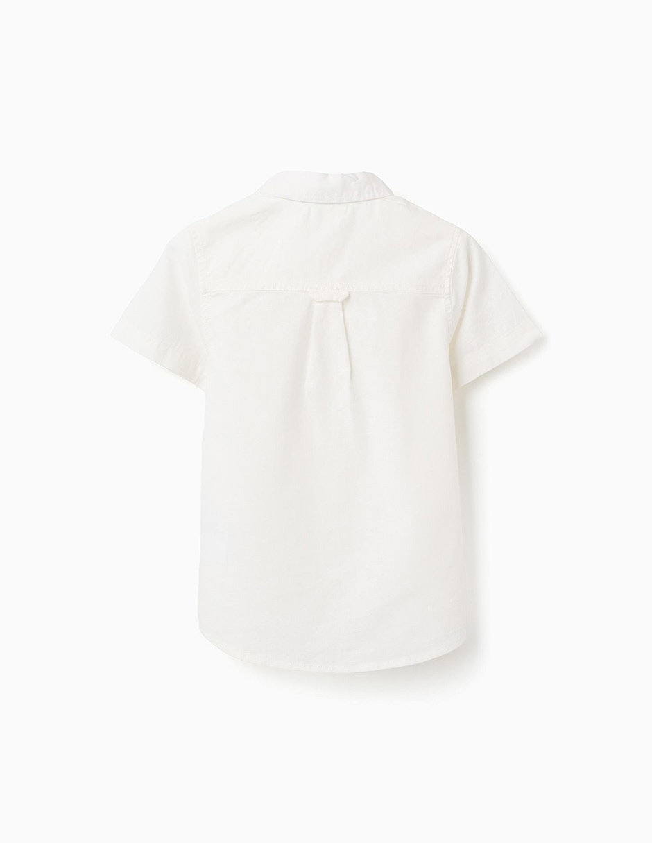Camisa formal de algodón manga corta para niño 2