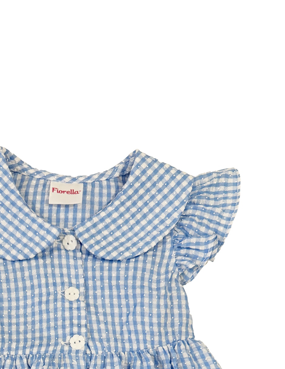 Vestido Fiorella manga volantes para bebé niña