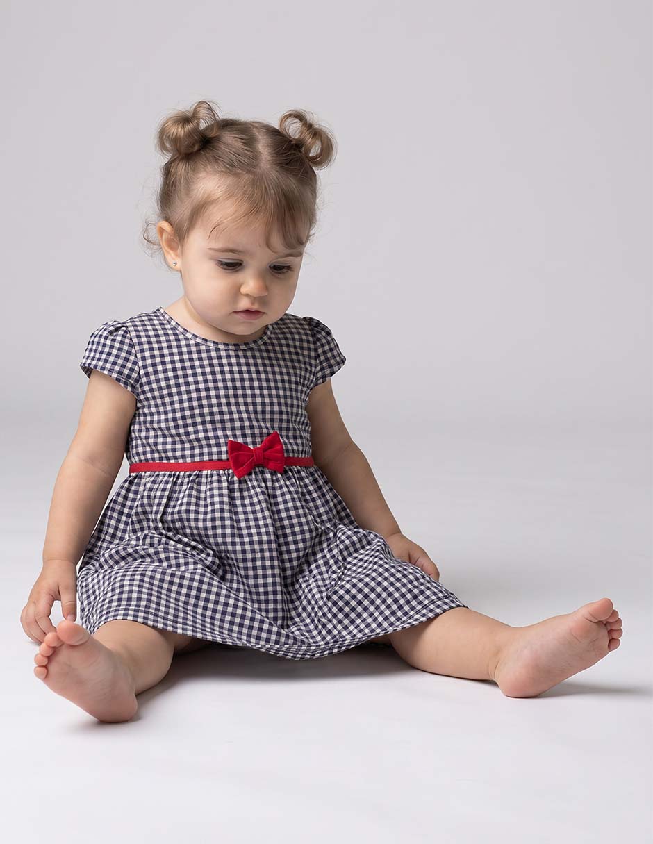 Vestido Manga Cap Para Ni–a Vestido Manga Cap Para Ni–a