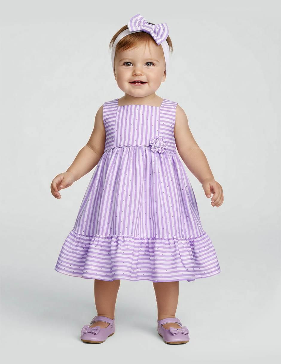 Vestido sin manga para bebé niña Vestido sin manga para bebé niña