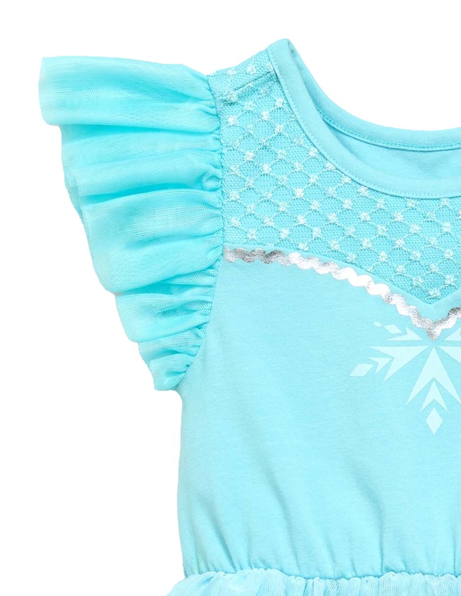 Vestido manga volantes para niña 2