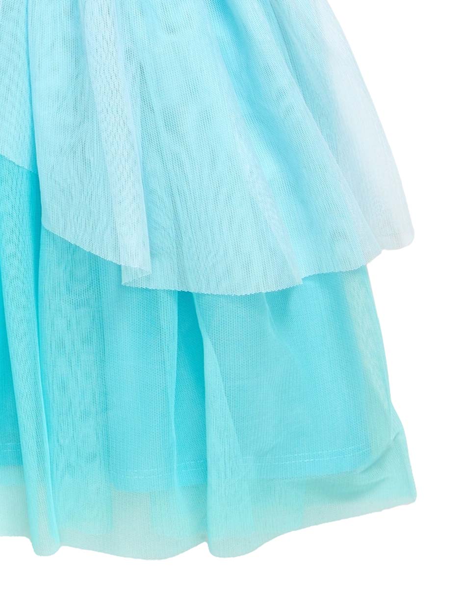 Vestido manga volantes para niña 3