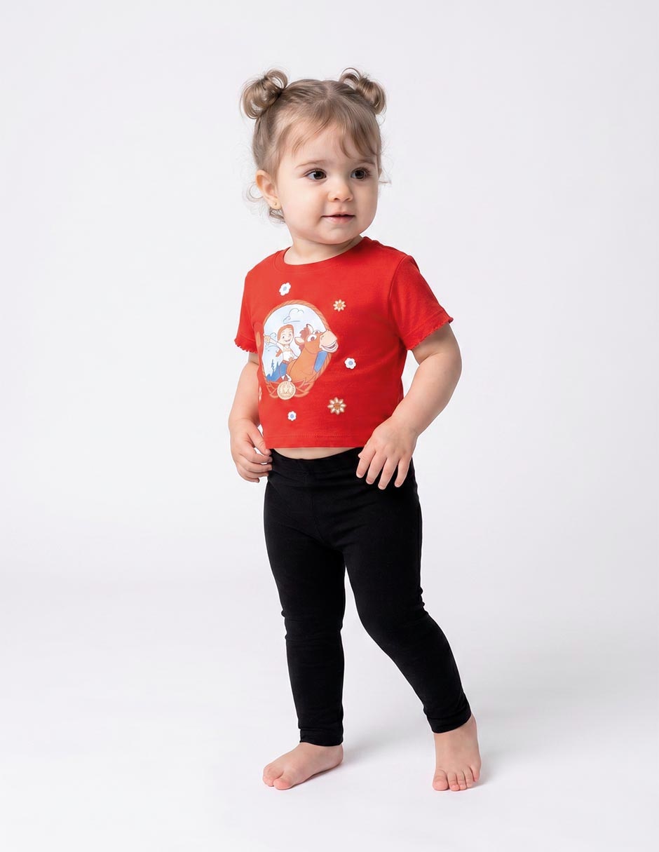 Playera Jessie y Tiro al Blanco manga corta para bebé niña Playera Jessie y Tiro al Blanco manga corta para bebé niña