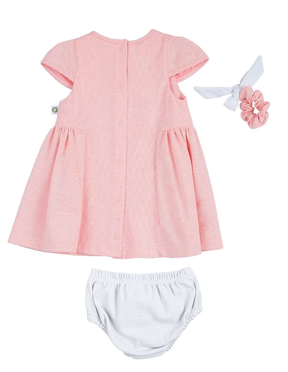 Vestido manga cap para niña 2