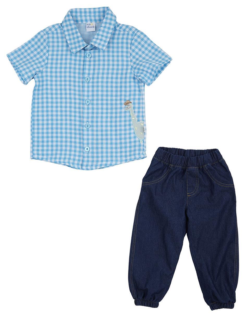 Conjunto de camisa casual para niño