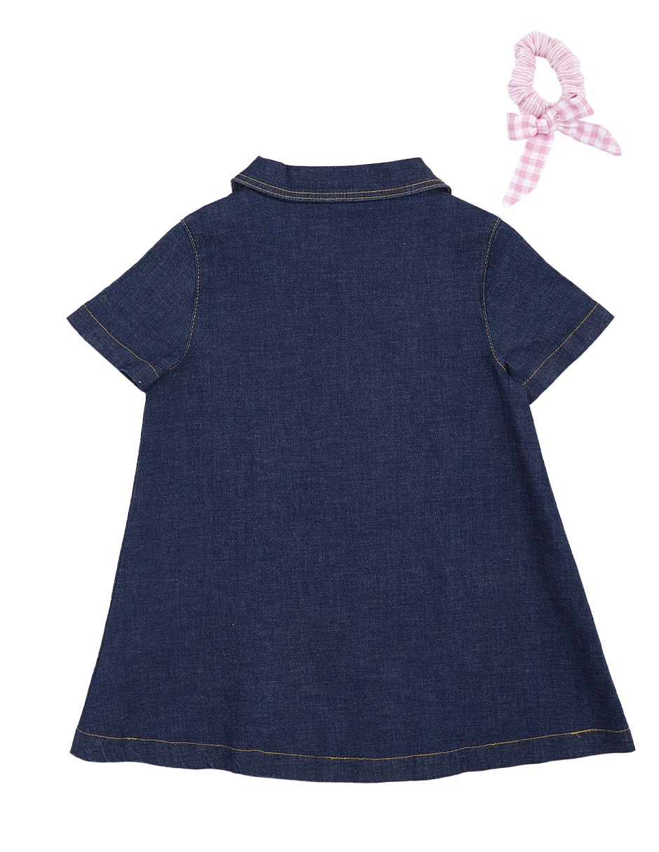 Vestido manga regular para niña 2