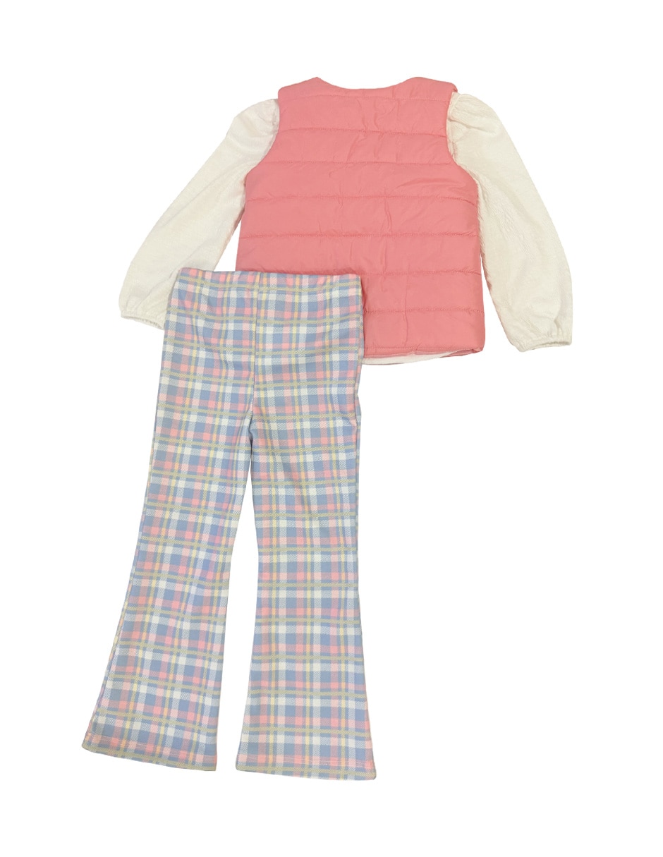 Conjunto de 3 piezas casual fiorella para niña
