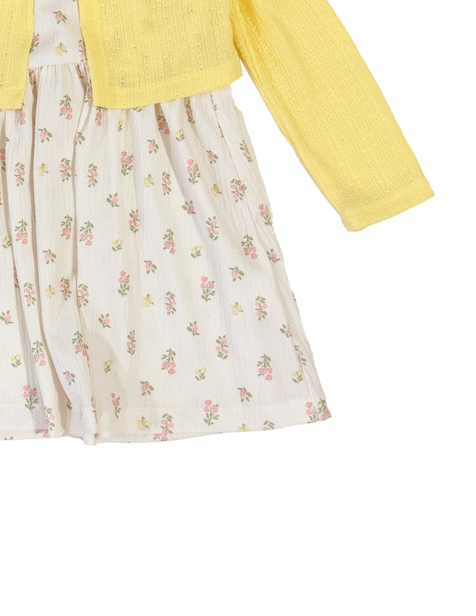 Conjunto vestido casual fiorella para niña