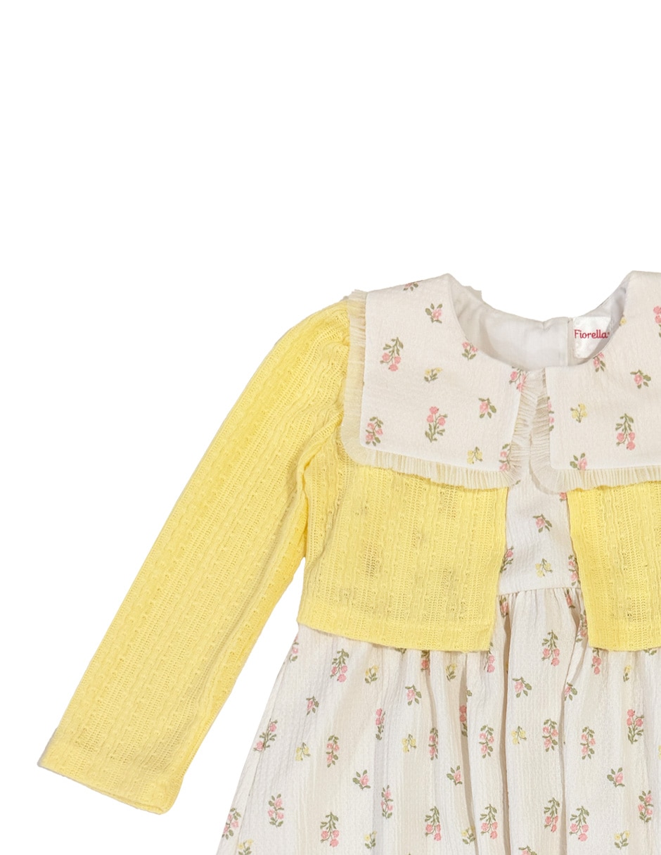 Conjunto vestido casual fiorella para niña
