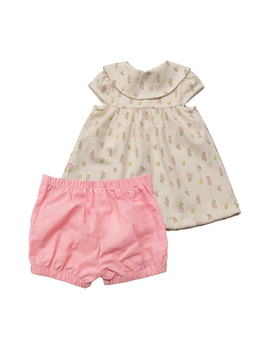 Conjunto Fiorella de algodón para niña