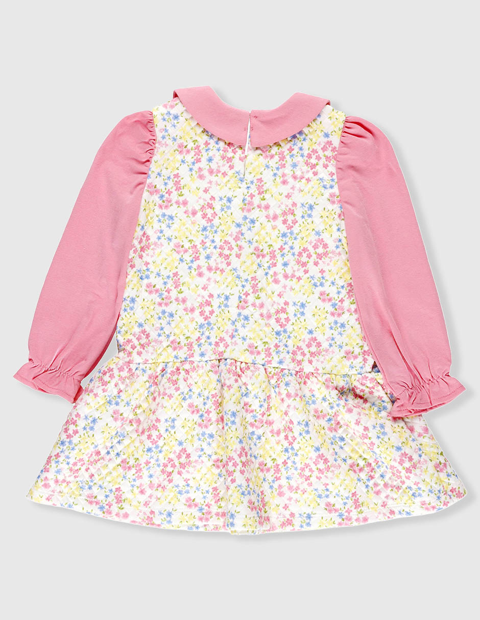 Vestido manga globo para bebé niña 3