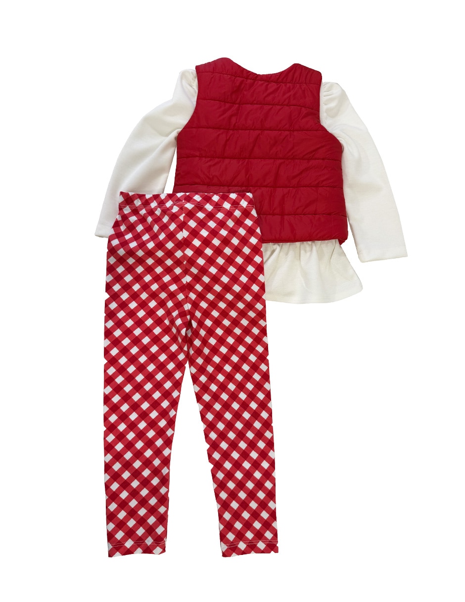 Conjunto de 3 piezas casual fiorella para niña