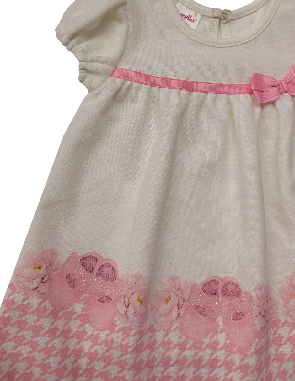 Vestido manga globo para niña 3