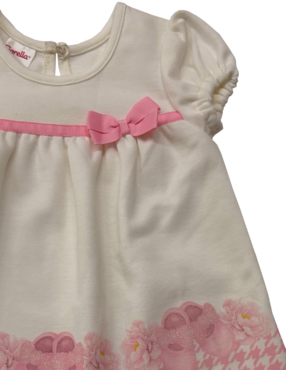 Vestido manga globo para niña 4