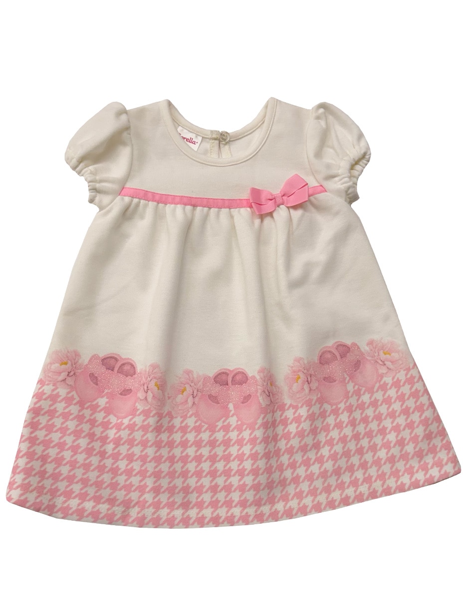 Vestido manga globo para niña