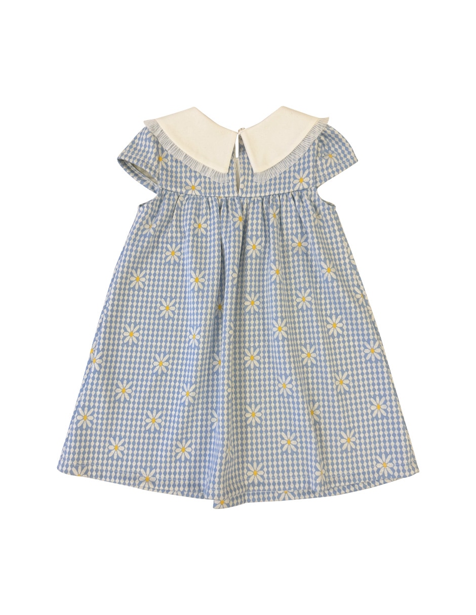 Vestido manga cap para niña 3