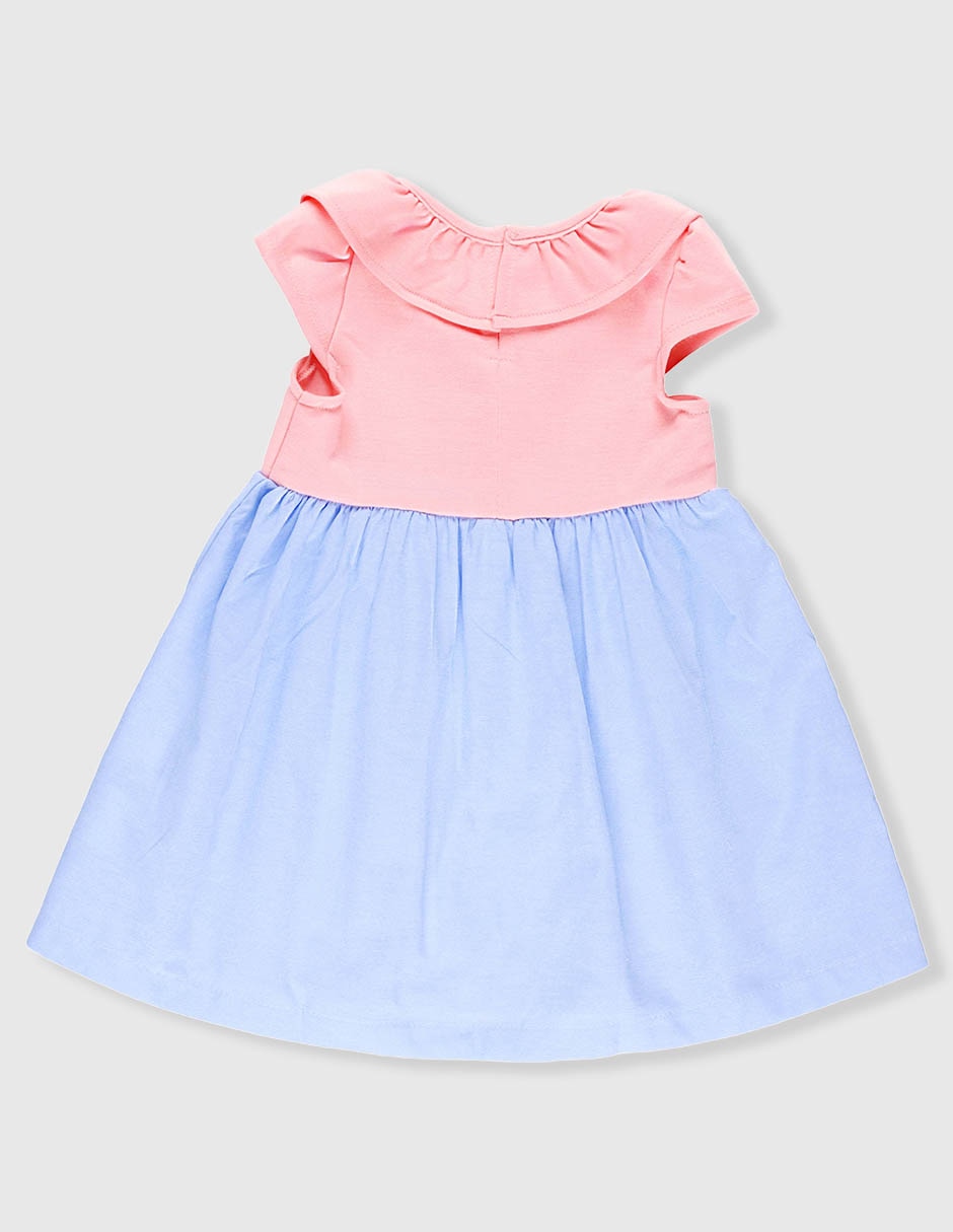 Vestido manga cap para bebé niña 3