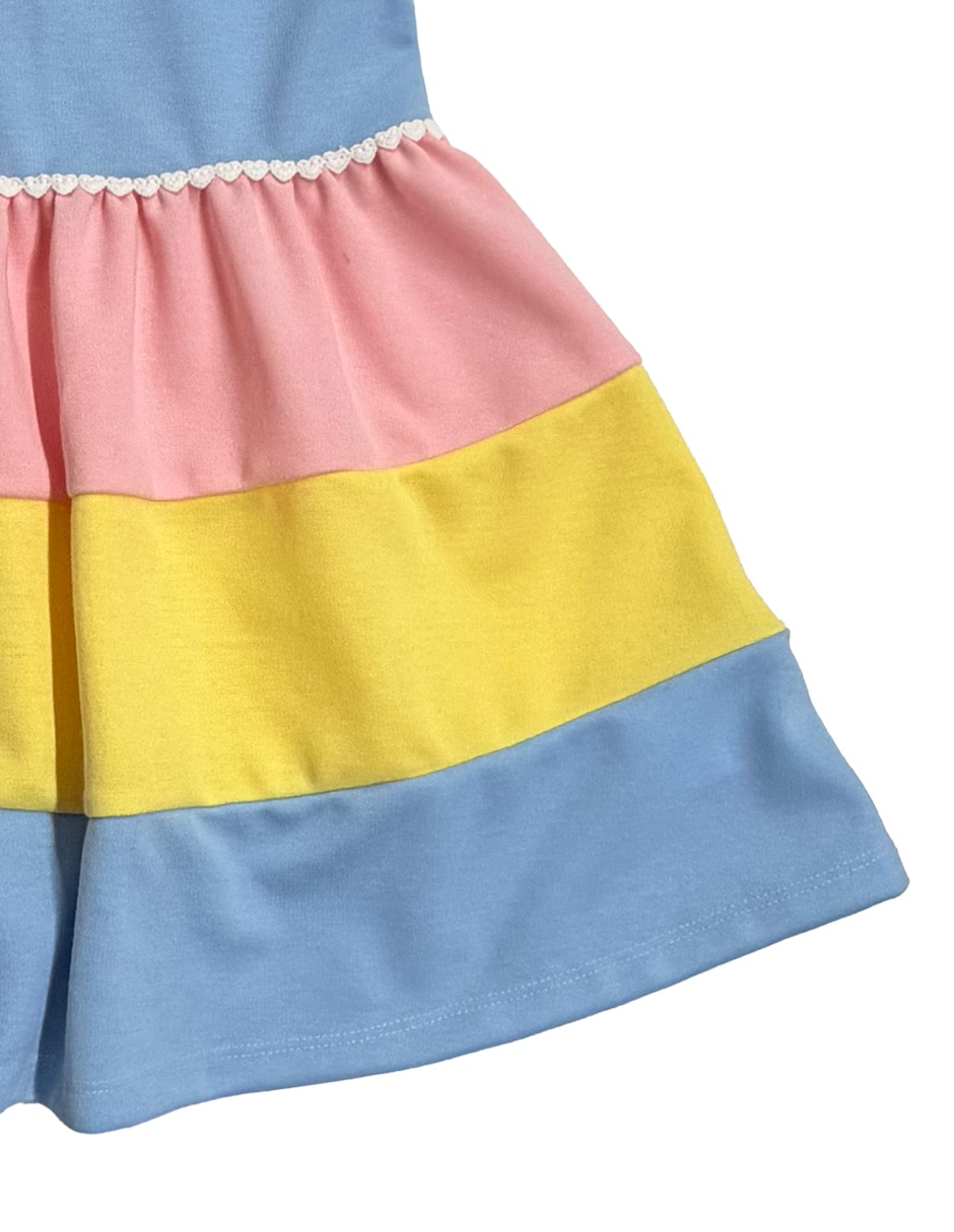 Vestido manga cap para niña 4