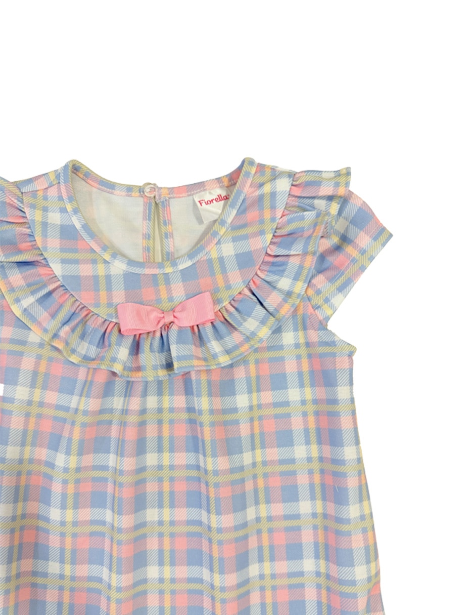 Vestido manga cap para niña 2